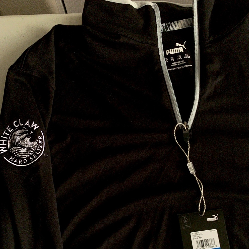 Puma Golf white claw pullover new with tags